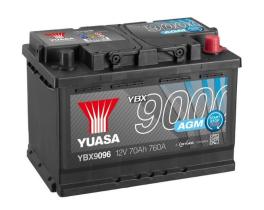 Yuasa YBX9096 - BATERIA AGM 12V 70AH 760A YUASA AGM START STOP  YBX9096